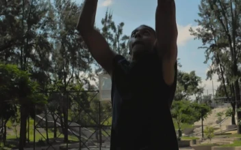 Stock Video Basketball Player Jumping To Score For PC
