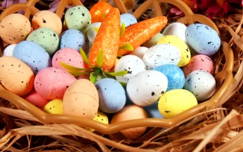 Stock Video Basket With Small Easter Eggs For PC
