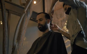 Stock Video Barber Cutting A Mans Hair For PC