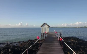 Stock Video Balloons Along A Pier For PC
