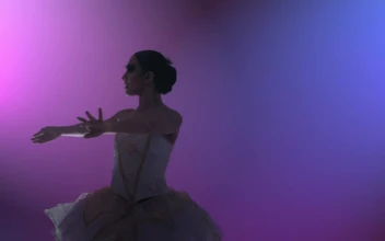 Stock Video Ballet Dancer Doing Artistic Movements For PC