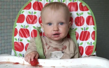 Stock Video Baby Having A Meal And Making A Mess For PC