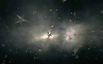 Stock Video Award Stars Floating In Space For PC