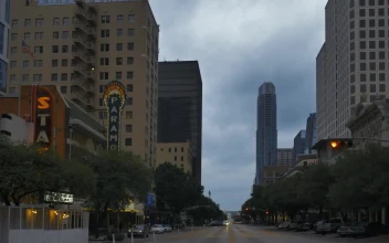 Stock Video Avenue Of A Big City With Big Buildings For PC