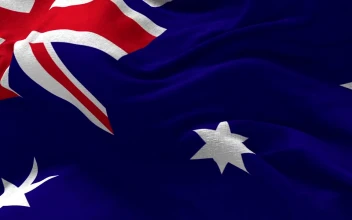 Stock Video Australian Flag Waving Gently In Closeup For PC