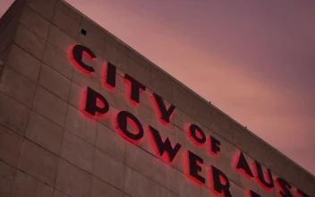 Stock Video Austin Power Plant Building At Dusk For PC