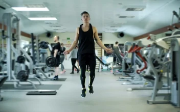 Stock Video Athlete Jumping The Rope For PC