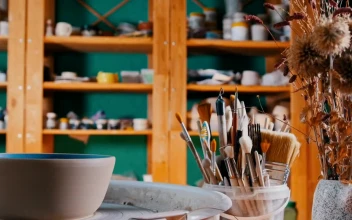 Stock Video Artist Looking For Paints In His Workshop For PC