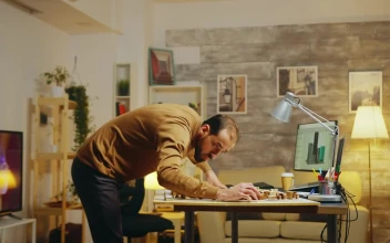 Stock Video Architect Working On A Model At An Office For PC