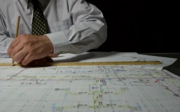 Stock Video Architect Drawing Up Plans For PC
