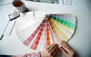 Stock Video Architect Choosing A Color From The Color Plate For PC