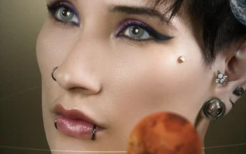 Stock Video Animated Photograph Of Planets Orbiting A Woman For PC