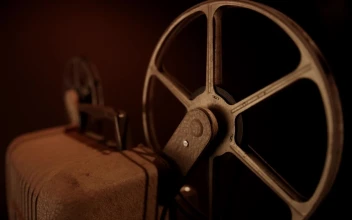 Stock Video An Old Film Device Spinning For PC