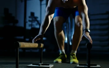 Stock Video An Athlete Doing Gymnastics Exercises For PC