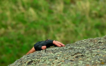 Stock Video Alpinists Help Each Other For PC