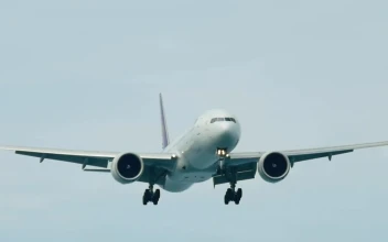 Stock Video Airplane Preparing To Land For PC