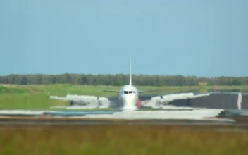 Stock Video Airplane Going Through The Airport Track For PC