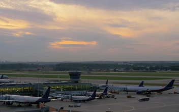 Stock Video Airliner Taking Off From A Modern Airport For PC