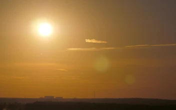 Stock Video Aircraft Taking Off Against The Sun For PC