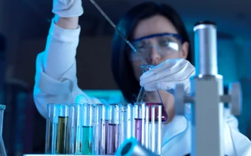 Stock Video A Scientist Woman Working In The Lab For PC