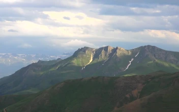 Stock Video A Rainbow In The Mountains For PC