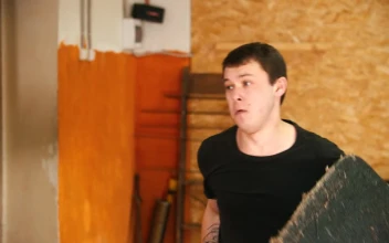 Stock Video A Man Training Sword Fighting For PC