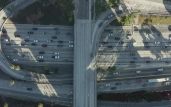 Stock Video A Major Highway Roads Viewed From The Top For PC