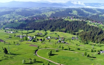 Stock Video A Little Village In The Middle Countryside For PC