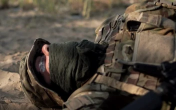 Stock Video A Killed Soldier Lying On The Ground For PC