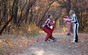 Stock Video A Happy Family Enjoying The Autumn Park For PC