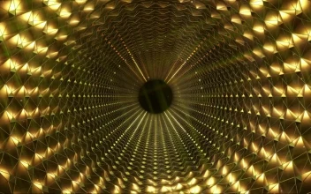 Stock Video A Golden Tunnel Evolution Concept For PC