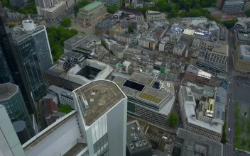 Stock Video Buildings And Skyscrapers Seen From An Aerial Tour For PC