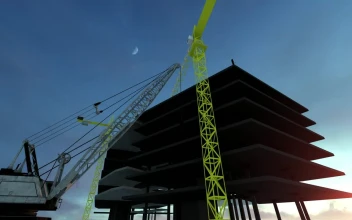Stock Video Building Under Construction With An Architect For PC