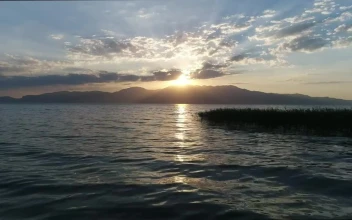 Stock Video Bright Sunset Across A Calm Ocean For PC