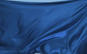 Stock Video Bright Blue Fabric Texture Moving With The Wind For PC