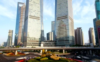 Stock Video Bridge In Shanghai Downtown With Fast Traffic For PC
