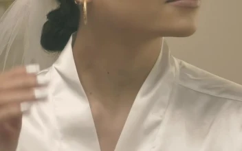 Stock Video Bride Admiring Her Makeup For PC