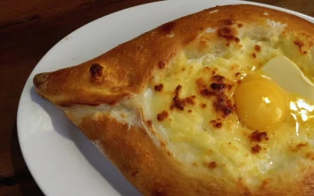 Stock Video Breakfast With An Open Bread And An Egg Inside For PC