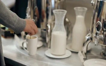 Stock Video Breakfast Bar Or Coffee Bar With A Woman Preparing Tea For PC