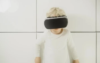 Stock Video Boy Watching A Video In Vr For PC
