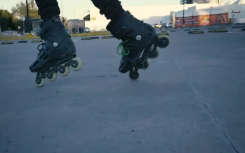 Stock Video Boy Skating In A Supermarket Parking Lot For PC