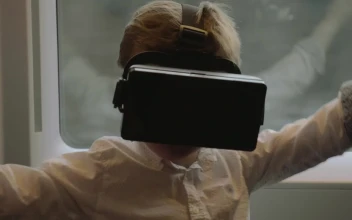 Stock Video Boy Playing With Vr Glasses On A Trip For PC
