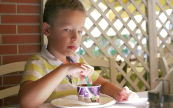 Stock Video Boy Eating Chocolate Ice Cream For PC