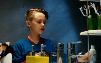 Stock Video Boy Applying Aftershave And Screaming For PC