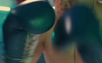 Stock Video Boxer Skillfully Fighting In A Semi Professional Match For PC