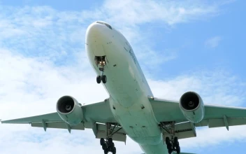 Stock Video Bottom View Of An Airplane Preparing To Land For PC