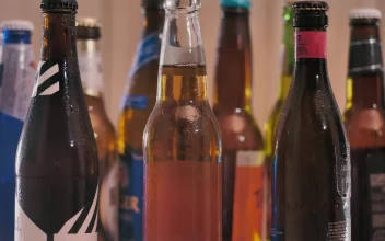 Stock Video Bottles Of Craft Beer From Different Brands For PC