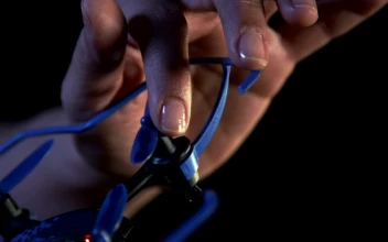 Stock Video Bored Woman With A Drone For PC