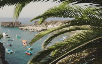 Stock Video Boats In The Seaport Of A Tourist Town For PC