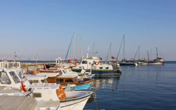 Stock Video Boats Anchored In A Harbor For PC
